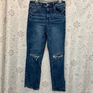 American Eagle Womens Jeans Size 14 Long Slim Straight